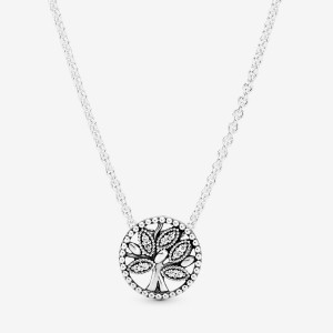 Collar Colgante Pandora Sparkling Family Tree Family Jewelry | 328906-SAQ